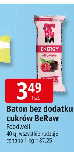 E.Leclerc Baton bez dodatku cukrów BeRaw Foodwell oferta