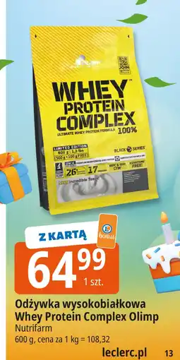 E.Leclerc Odżywka wysokobiałkowa Whey Protein Complex Olimp Nutrifarm oferta
