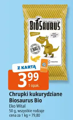 E.Leclerc Chrupki kukurydziane Biosaurus Bio Eko Wital oferta