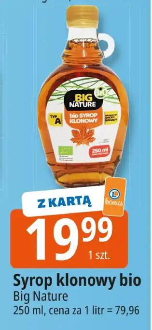 E.Leclerc Syrop klonowy Bio Big Nature oferta