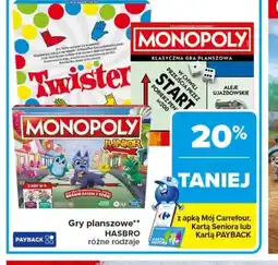 Carrefour Gry planszowe Hasbro oferta