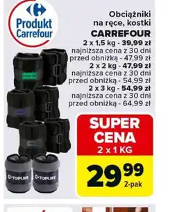 Carrefour Obciążniki na ręce, kostki Carrefour oferta