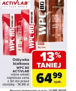 Carrefour Odżywka białkowa WPC 80 Activlab oferta