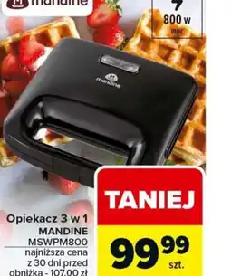 Carrefour Opiekacz 3 w 1 Mandine MSWPM800 oferta