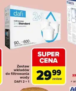 Carrefour Zestaw wkładów do filtrowania wody Dafi 2+1 oferta