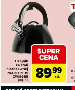 Carrefour Czajnik ze stali nierdzewnej Practi Plus Zwieger oferta