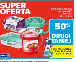 Carrefour Pojemnik plastikowy na żywność Sistema oferta