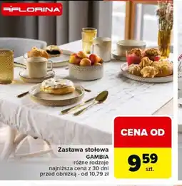 Carrefour Zestaw stołowa Florina Gambia oferta