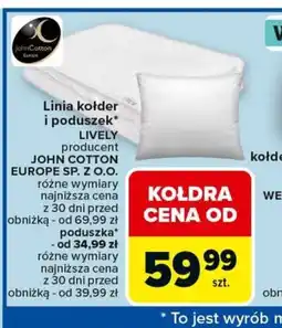 Carrefour Linia kołder i poduszek Lively oferta