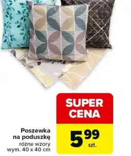 Carrefour Poszewka na poduszkę oferta