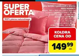 Carrefour Linia kołder i poduszek z pierza AMW Nawrot oferta