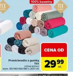 Carrefour Prześcieradło z gumką Tex Home oferta
