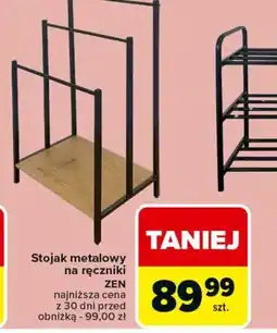 Carrefour Stojak metalowy na ręczniki Zen oferta