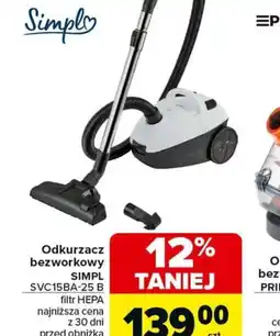 Carrefour Odkurzacz bezworkowy Simpl oferta