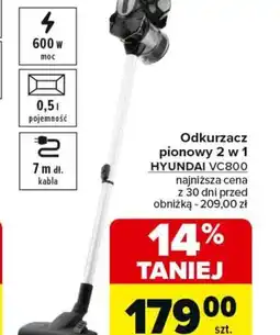 Carrefour Odkurzacz pionowy 2 w 1 Hyundai VC800 oferta