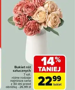 Carrefour Bukiet róż sztucznych oferta