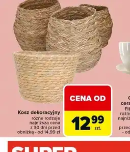 Carrefour Kosz dekoracyjny oferta