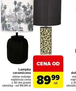 Carrefour Lampka ceramiczna oferta