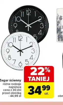 Carrefour Zegar ścienny oferta