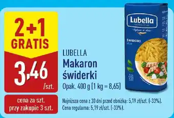 ALDI LUBELLA Makaron świderki oferta