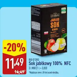 ALDI RIO D'ORO Sok jabłkowy 100% NFC oferta