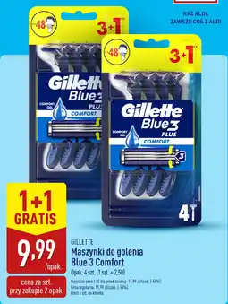 ALDI GILLETTE Maszynki do golenia Blue 3 Comfort oferta