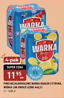 bi1 Piwo bezalkoholowe warka radler cytryna, wiśnia lub owoce leśne oferta