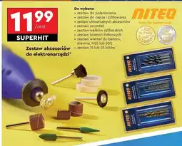 Biedronka Zestaw bitów długich i wierteł Niteo Tools oferta