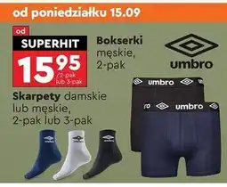 Biedronka Skarpety damskie Umbro oferta