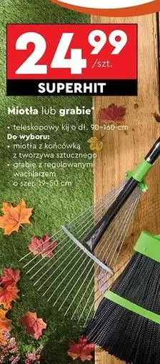 Biedronka Miotła teleskopowa 90-160 cm Gardenic oferta