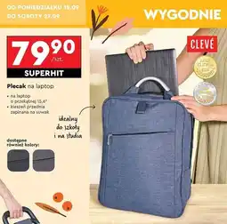 Biedronka Plecak na laptop Cleve oferta