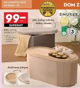 Biedronka Puf z funkcją stolika 3w1 Smukee oferta