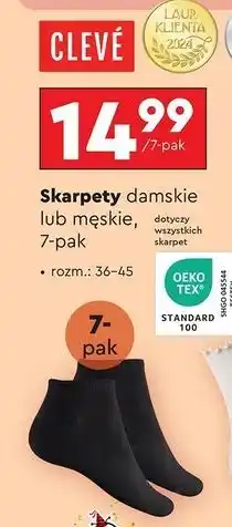 Biedronka Skarpetki damskie 36-45 Cleve oferta