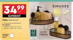 Biedronka Półka łazienkowa 20 x cm Smukee Home oferta