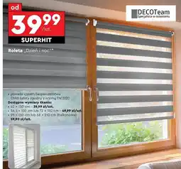Biedronka Roleta balkonowa dzień i noc 68 x 210 cm Decoteam oferta