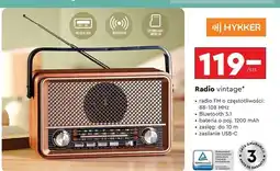 Biedronka Radio vintage Hykker oferta