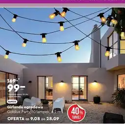 Biedronka Girlanda ogrodowa goldlux party 10 led Sanico oferta