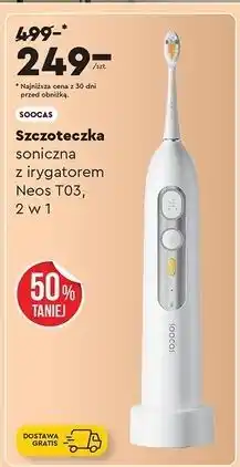 Biedronka Szczoteczka soniczna z irygatorem neos t03 Soocas oferta