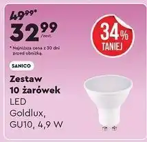 Biedronka Żarówki gu10 4.9w Sanico oferta