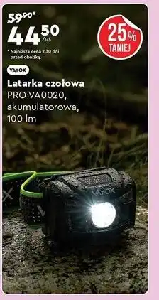 Biedronka Latarka led czołowa Vayox oferta