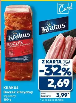Kaufland Boczek klasyczny wędzony Krakus oferta