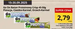 Supeco Baton proteinowy Go On Baton Proteinowy Crisp 45-50g Pistacja/Ciastko-Karmel/Orzech-Karmel oferta
