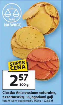 Auchan Ciastka owsiane Ania oferta