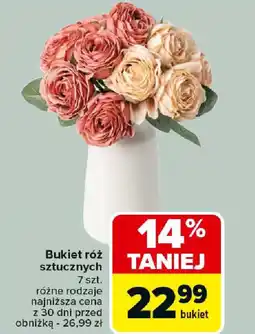 Carrefour Bukiet róż sztucznych oferta