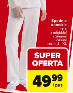 Carrefour Spodnie damskie TEX oferta