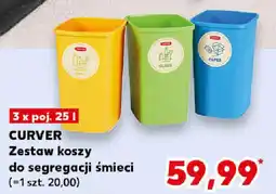 Kaufland CURVER Zestaw koszy do segregacji śmieci oferta