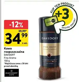 Intermarche Kawa rozpuszczalna Fine Aroma Davidoff oferta