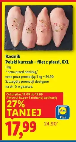 Lidl Filet z piersi kurczaka Polski XXL Lidl oferta