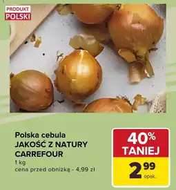 Carrefour Cebula polska 1 kg Carrefour oferta