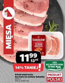 Netto Schab wieprzowy bez kości na kotlety Sokołów oferta